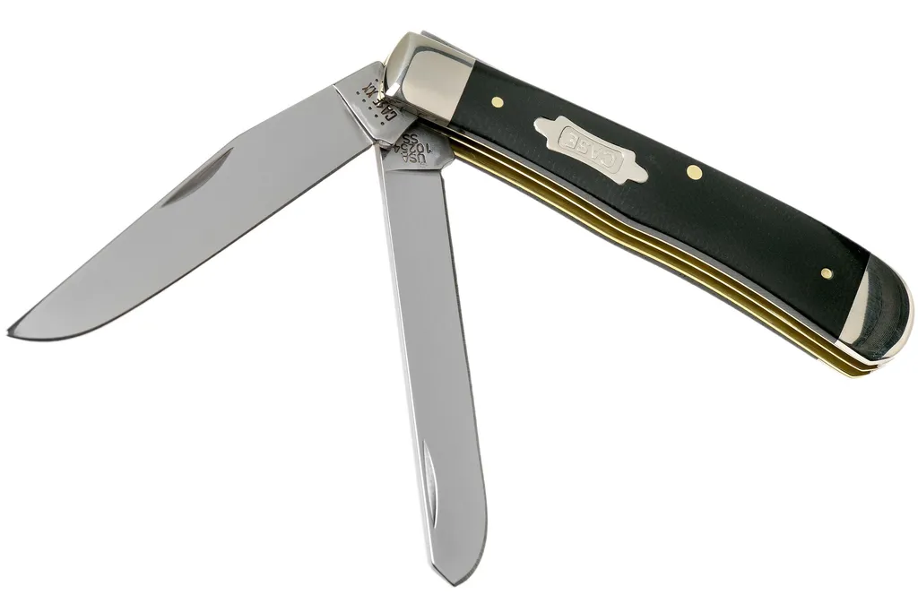 Case Trapper Double Black Canvas Micarta, 23142, 10254 SS couteau de poche