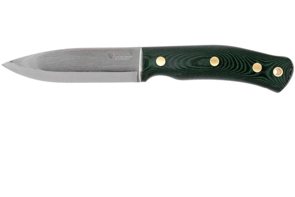 Casström No. 10 Swedish Forest Knife Green Micarta, Sleipner Scandi Grind 13103