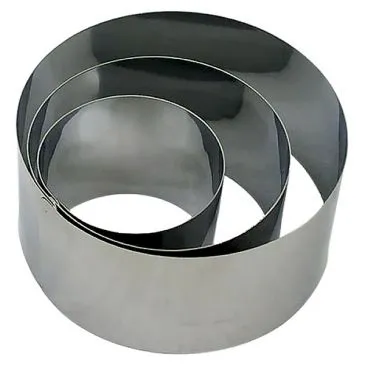 Cercle à mousse 7.5 cm inox - LARES
