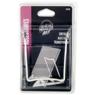 Chevalet ajustable - 10 x 13.5 cm - transparent - LE CROCHET FRANCAIS