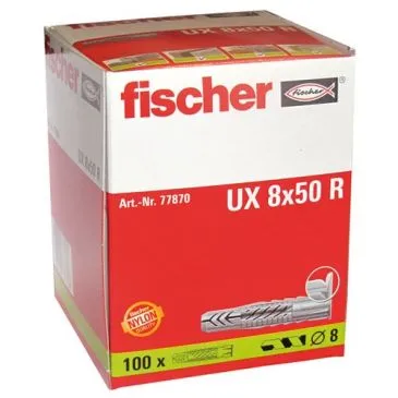 Cheville UX 8X50 R boite 100p - FISCHER
