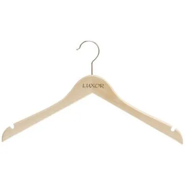 Cintre luxor princess plat naturel verni 41 cm - MONDEX
