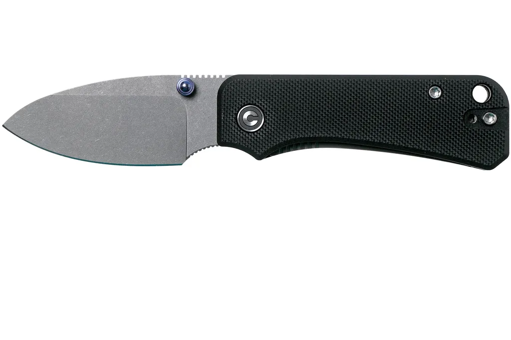 Civivi Baby Banter C19068S-1 Black G10, Stonewashed couteau de poche, Ben Petersen design