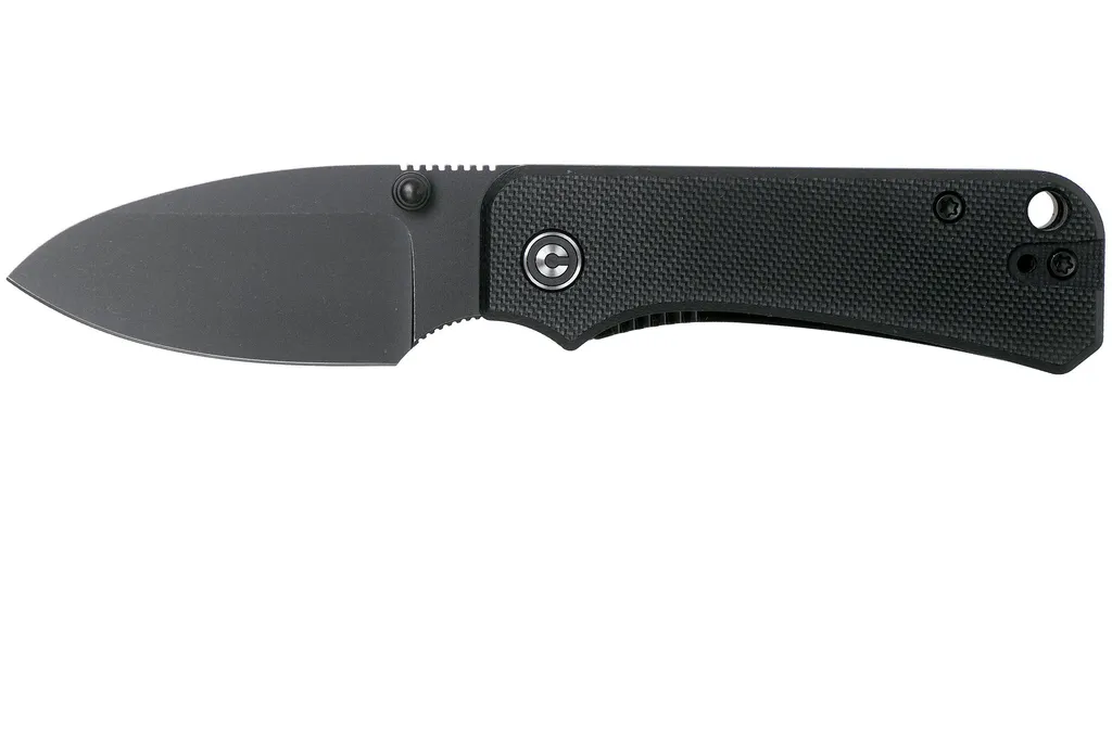 Civivi Baby Banter C19068S-2 Black G10, Black Stonewashed couteau de poche, Ben Petersen design