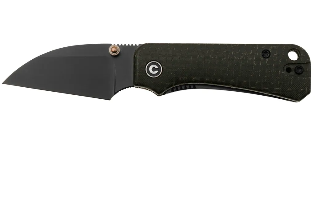 Civivi Baby Banter Wharncliffe C19068SC-1, Nitro-V, Black Burlap Micarta, couteau de poche, Ben Petersen design
