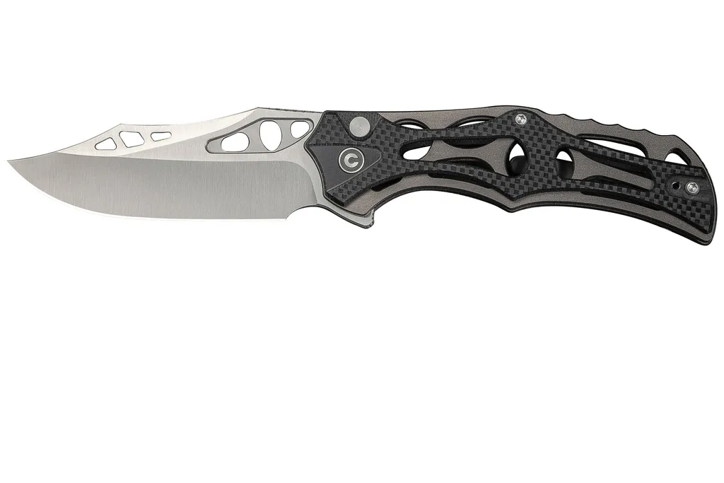 Civivi Biophase C23083C-3 Satin Nitro-V, Grey Aluminium Black Coarse G10, couteau de poche