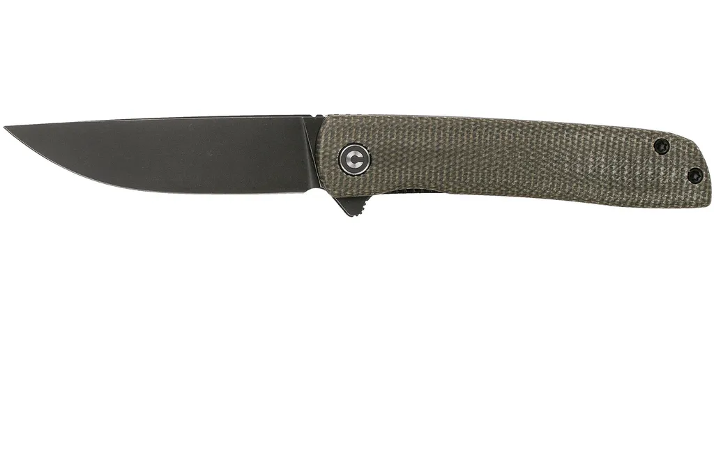 Civivi Bo C20009B-6 Dark Green Micarta, Black Stonewashed couteau de poche, Brad Zinker design