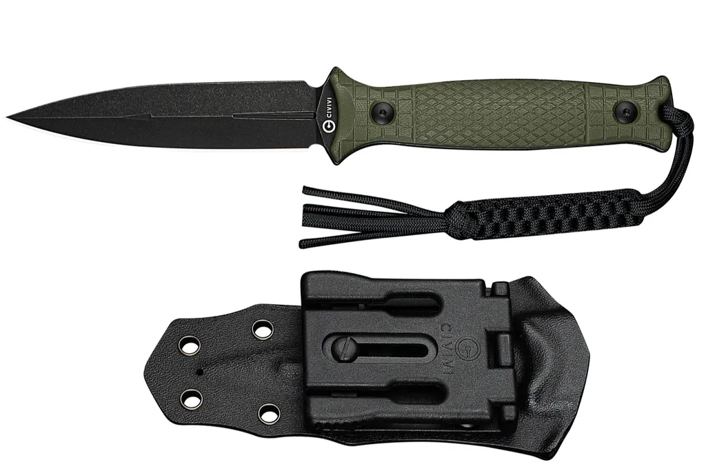 Civivi Perfrico C23026-2 Black Stonewashed 14C28N OD Green G10, couteau fixe