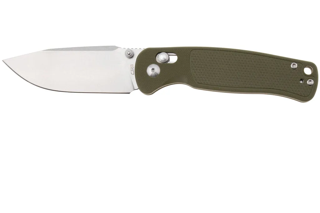 CJRB Shale J1943-GN, Stonewashed AR-RPM9, Green G10, couteau de poche