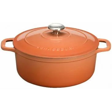 Cocotte en fonte ronde 24 cm Tangerine - Sublime - CHASSEUR