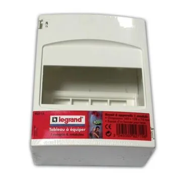 Coffret cache-bornes - à équiper - 6 modules  - 160 x 128 x 74 mm  - LEGRAND