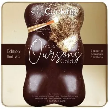Coffret moule silicone - Ourson Gold - Édition Limitée - SCRAPCOOKING