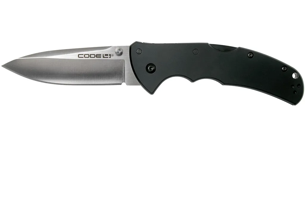 Cold Steel Code 4 Spear Point 58PAS Black CPM S35VN plain edge, couteau de poche