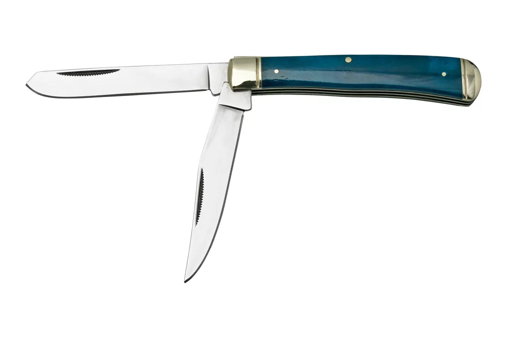Cold Steel Trapper FL-TRPR-B, Blue Bone, couteau de poche
