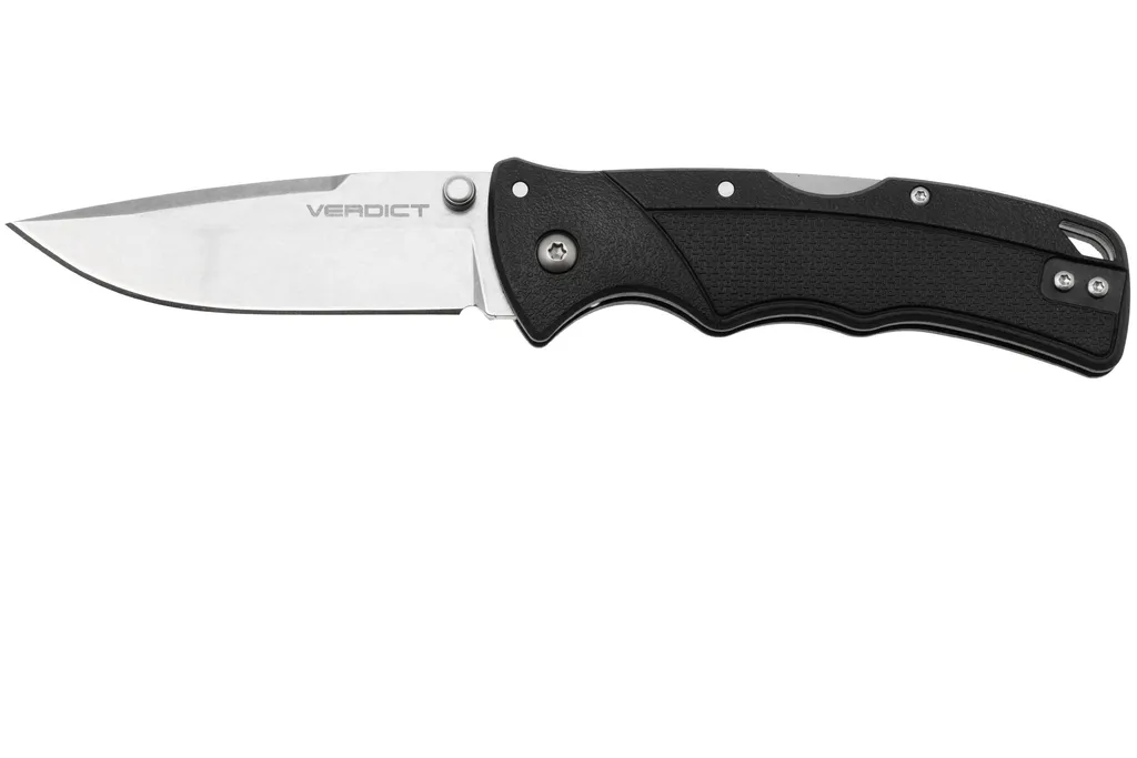 Cold Steel Verdict Spear Point FL-C3SPSS Stonewashed 4116SS, Black GFN, couteau de poche