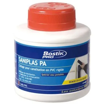 Colle pvc saniplas pa boîte 250ml professionnelle - BOSTIK