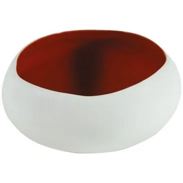 Coupelle 12 cm Blanc Mat / Rouge Brillant - Oslo - MEDARD DE NOBLAT