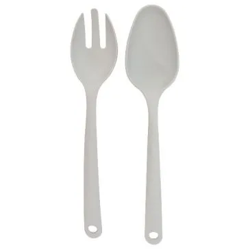 Couverts à salade 25 cm Gris Clair - Plant Fiber - POINT VIRGULE