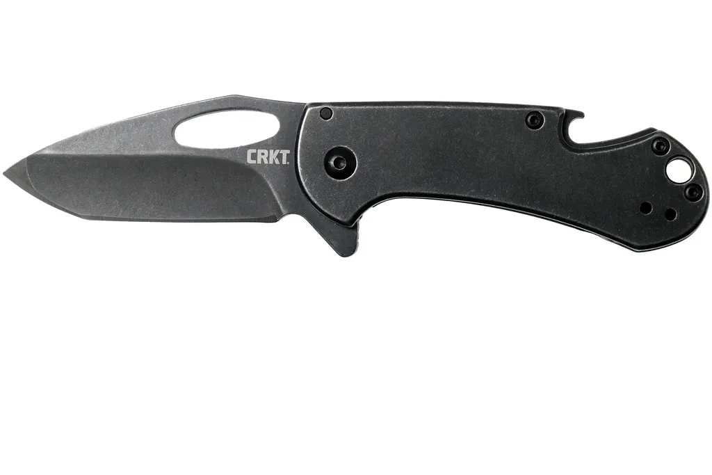 CRKT Bev-Edge Black 4635 tanto blackwashed couteau de poche, Eric Ochs design