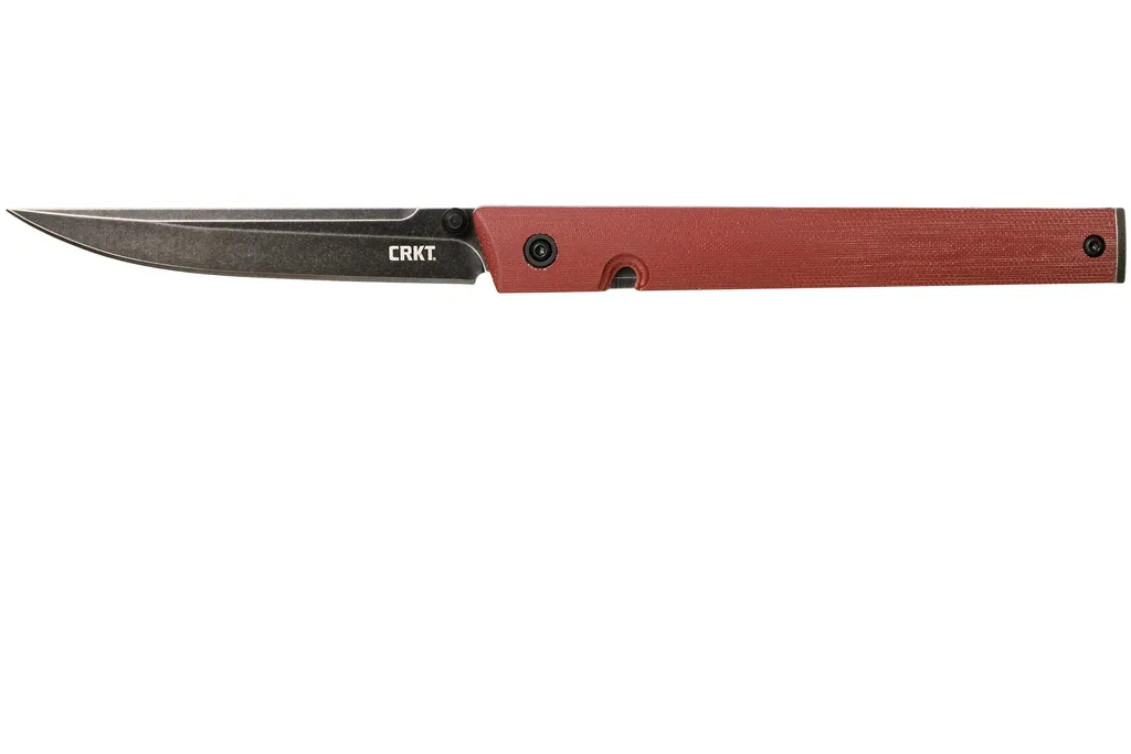 CRKT CEO 7096BKD2 Burgundy Micarta, D2 couteau de poche, Richard Rogers design