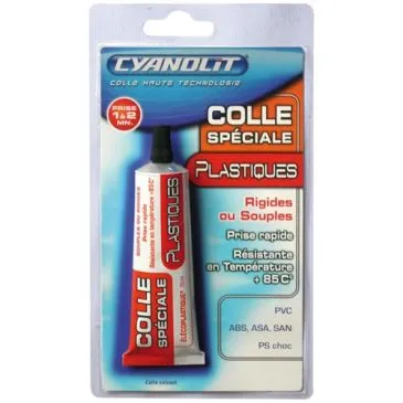 Cyanolit colle plastique prise rapide tube 50ml - CYANOLIT