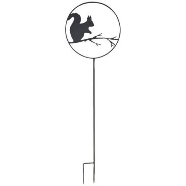 Déco de jardin à piquer écureuil 35 x 122.5 cm anthracite - LOUIS MOULIN