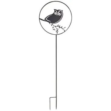 Déco de jardin à piquer hibou 35 x 122.5 cm anthracite - LOUIS MOULIN