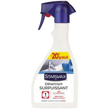 Détartrant surpuissant salle de bain pulvér. 500ml +20% - STARWAX