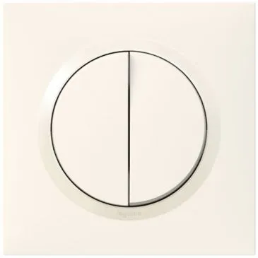 Double VV 10A blanc complet dooxie - LEGRAND