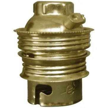Douille B22 acier laitonné double bague borne terre en vrac - ZENITECH