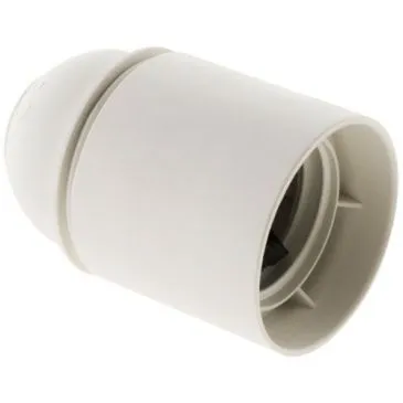 Douille E27 lisse plastique blanc vrac - INOTECH