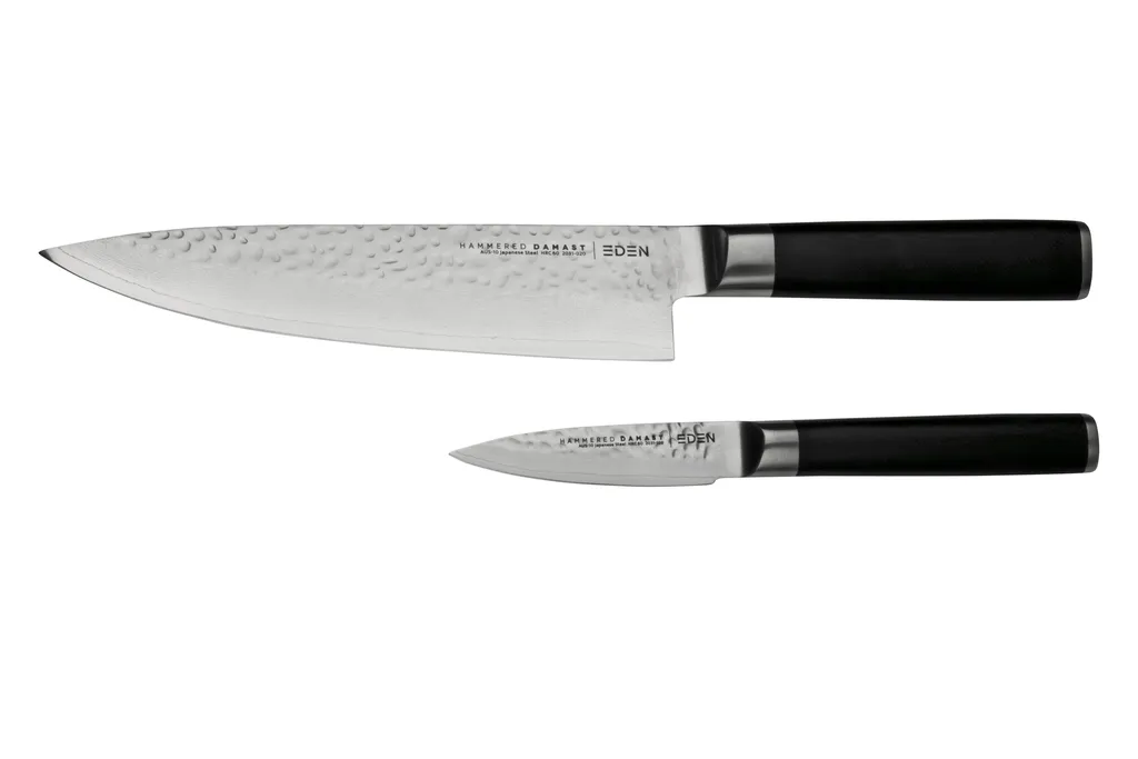 Eden Hammered Damast 2031-S01, set de couteaux de cuisine 2 pièces