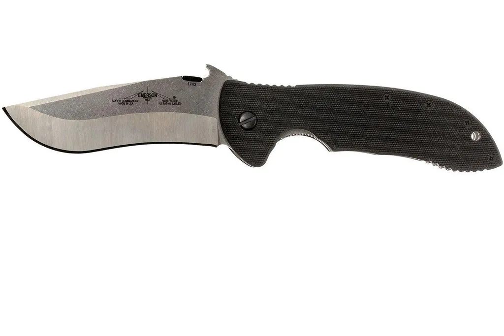 Emerson Super Commander plain edge, stonewashed