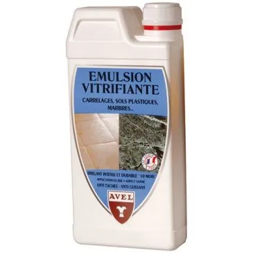 Emulsion vitrifiante carrelages et sols plastiques incolore 1 L - AVEL