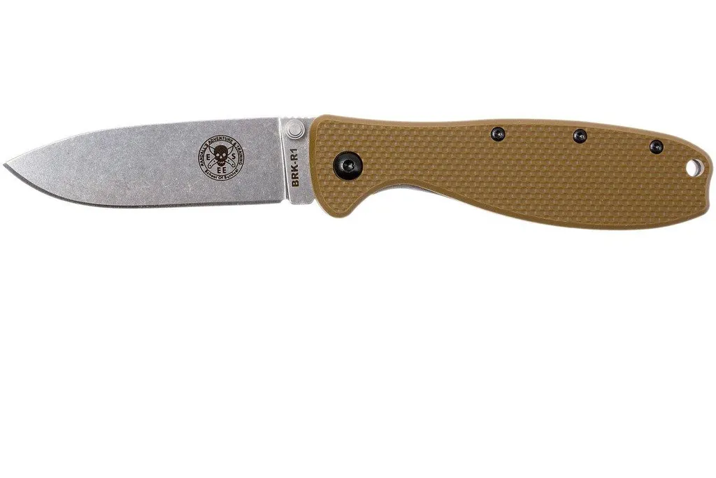 ESEE Knives Zancudo AUS8 Coyote Brown-Stonewashed, BRKR1CB couteau de poche