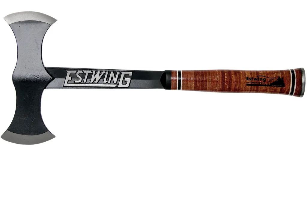 Estwing Black Eagle Leather Double Bit hache de jet EDBA