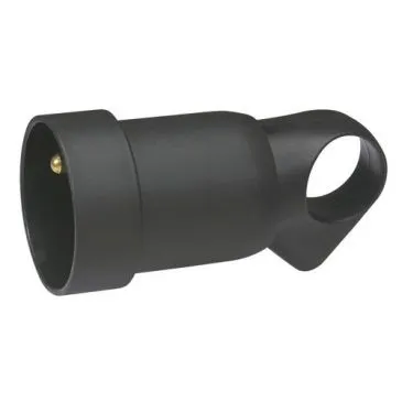 Fiche femelle 2p+t annela noire s/c - LEGRAND