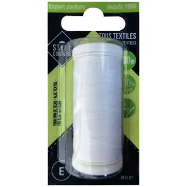 Fil polyester 200m blanc - STYLE COUTURE