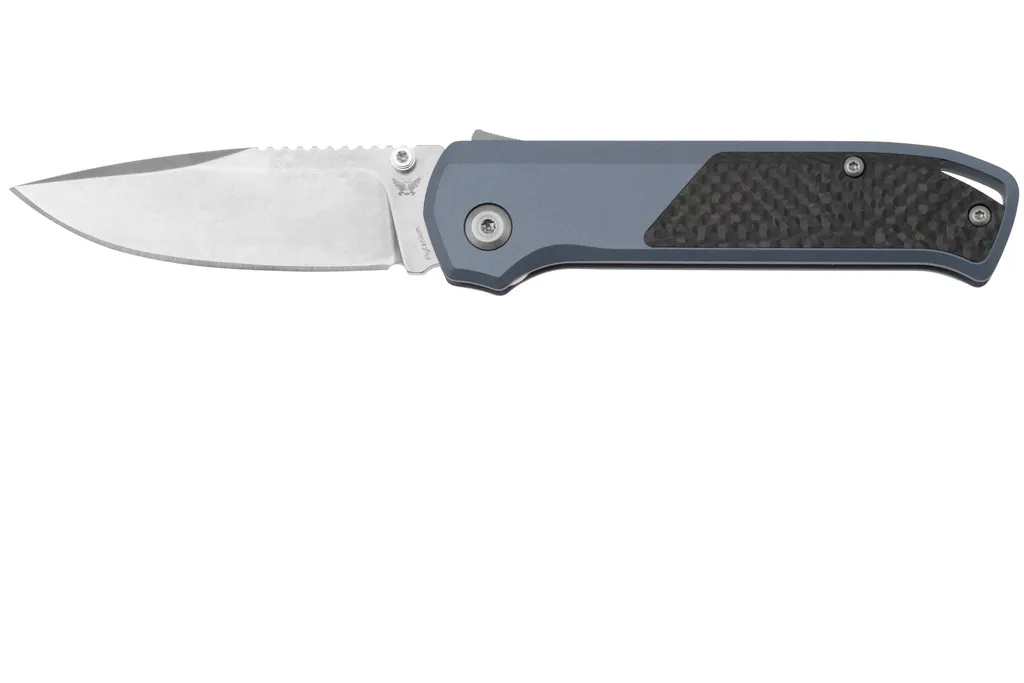 Flytanium Arcade Shark-Lock 1307 Stonewashed, Blue Aluminum Carbon Inlay, couteau de poche