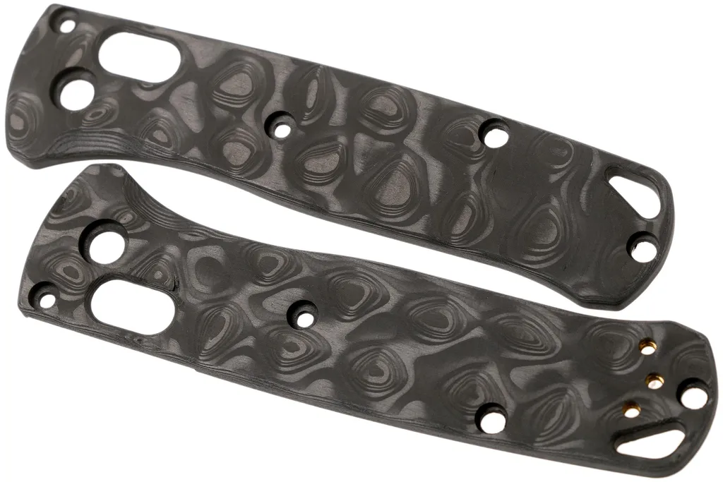 Flytanium Benchmade Mini-Bugout Scales, raindrop fibre de carbone