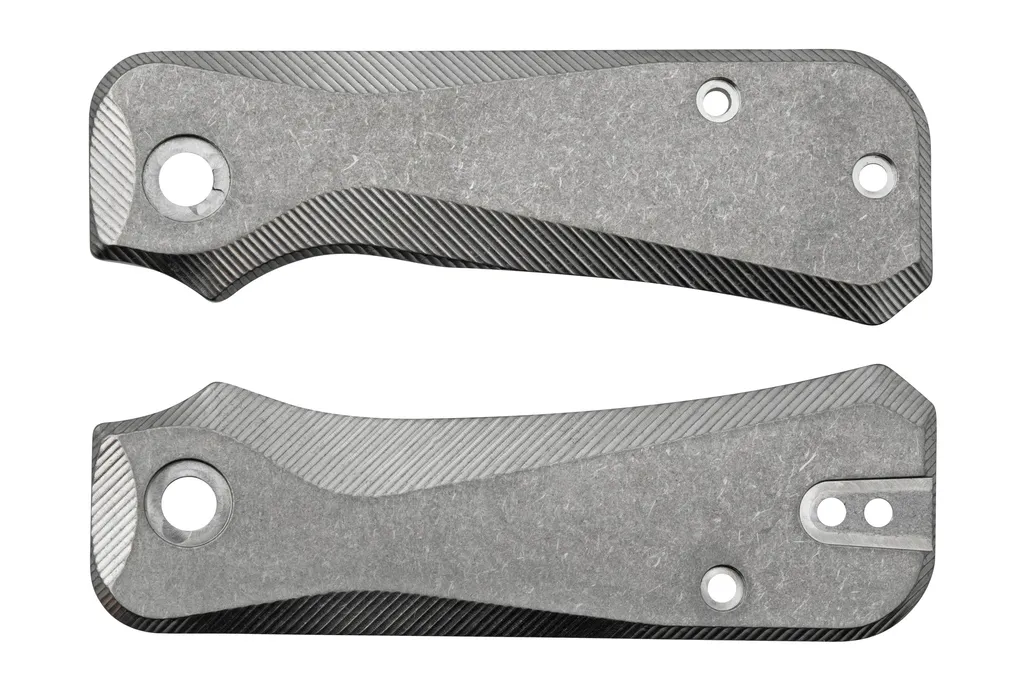 Flytanium Civivi Baby Banter FLY-1227S Stonewashed Titanium Scales