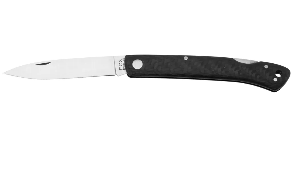 Fox Knives FX-573-CF Satin 440C, Carbon Fiber couteau de poche