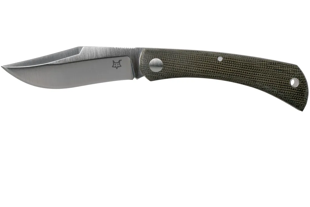 Fox Knives Libar FX-582 Green Canvas Micarta couteau de poche slipjoint