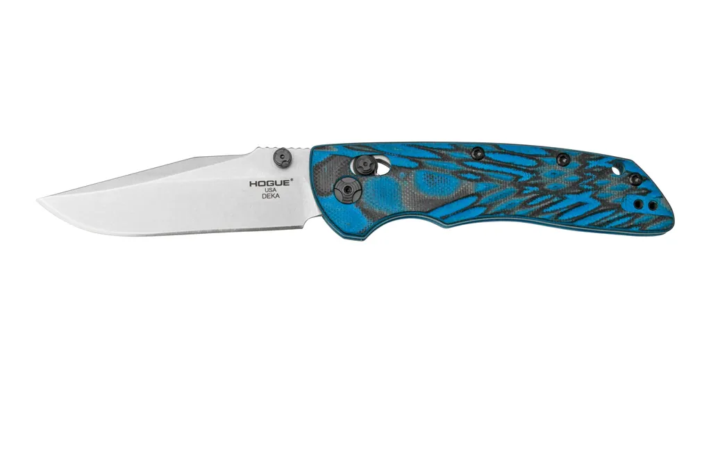 Hogue Deka 24273 G-Mascus Blue Lava G10, Allen Elishewitz, couteau de poche