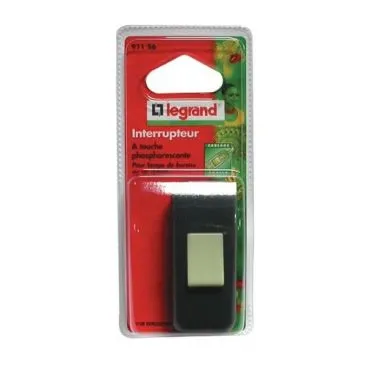 Interrupteur lampe 2a noir s/c - LEGRAND
