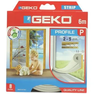 Joint adhésif P 9 mm x 6 m blanc - GEKO