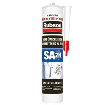 Joint d'étanchéité - Mastic SA2H sanitaire - cartouche - Blanc - 280 mL - RUBSON