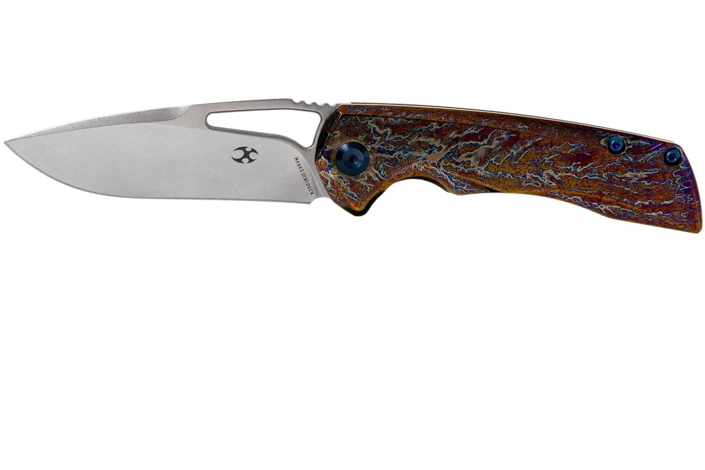 Kansept Mini Kryo K2001B10 Lightning Strike Titanium couteau de poche, Kim Ning design