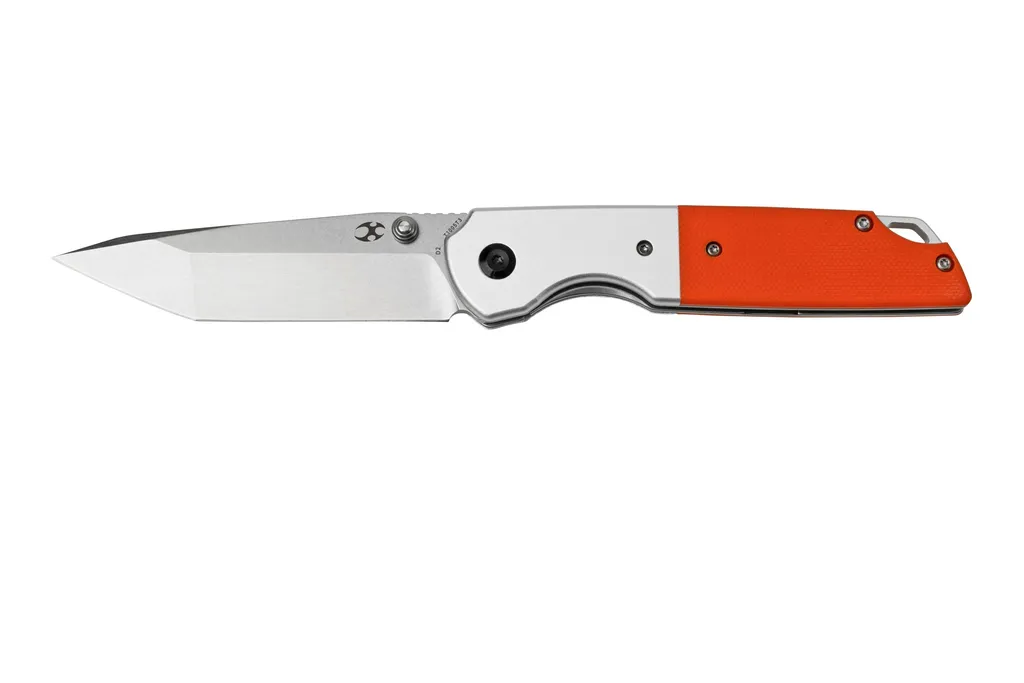 Kansept Warrior T1005T3 Stonewashed Tanto, Orange G10, couteau de poche, Kim Ning design