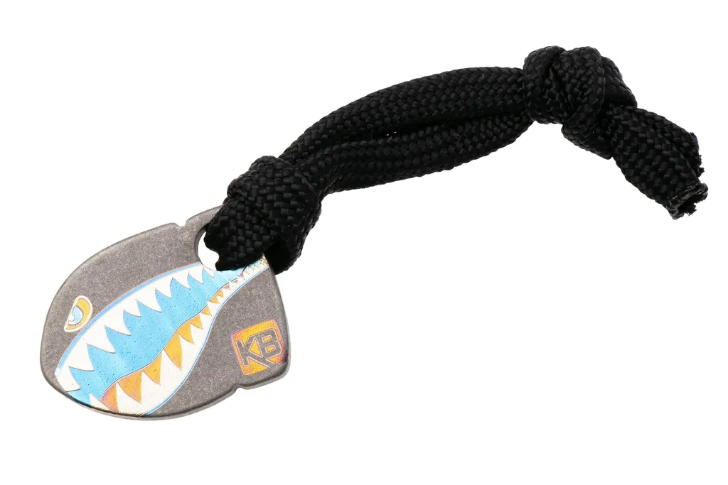 KeyBar Bomber Bead KBR523, titanium, perle pour lanyard
